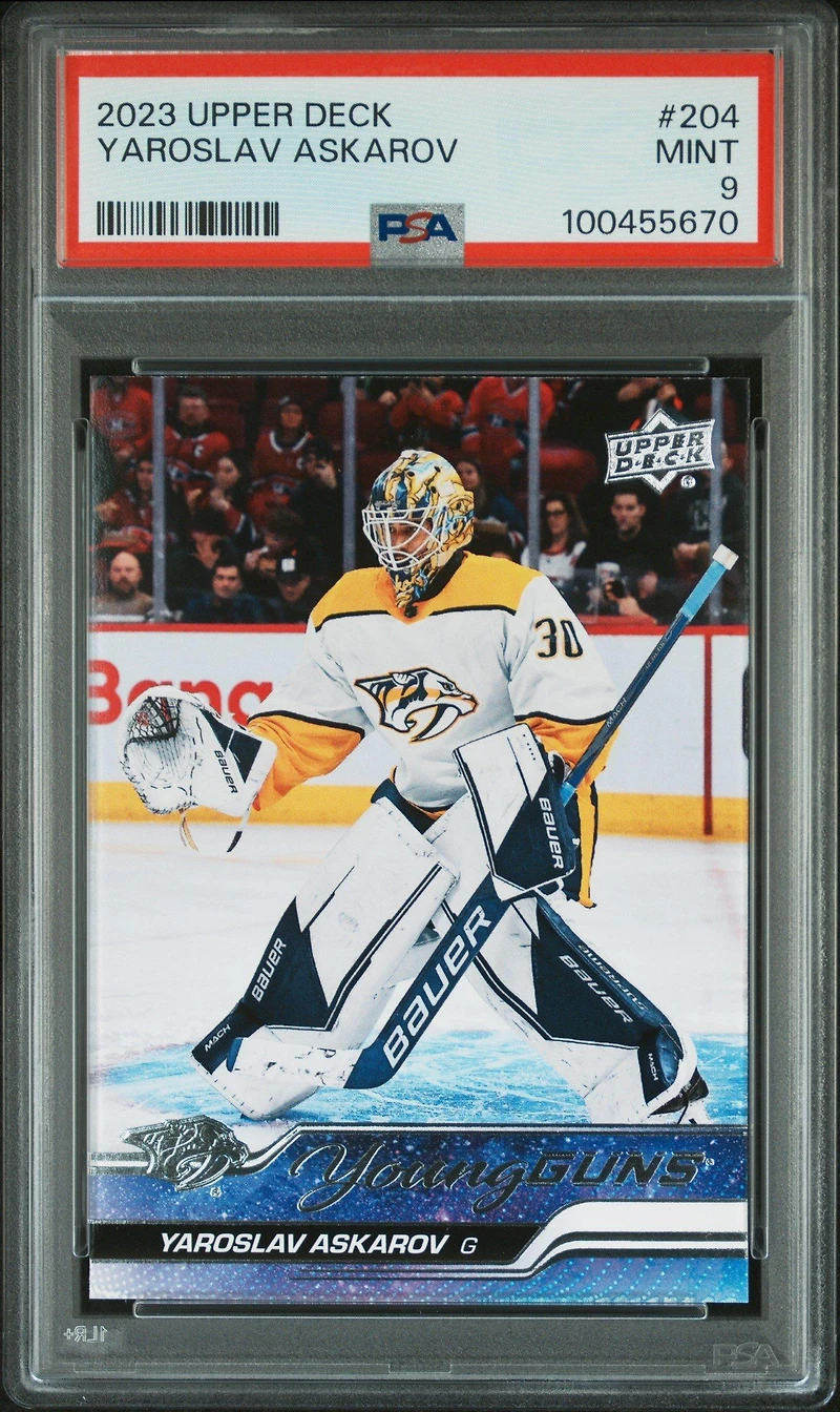 2023 Upper Deck 204 Yaroslav Askarov PSA 9