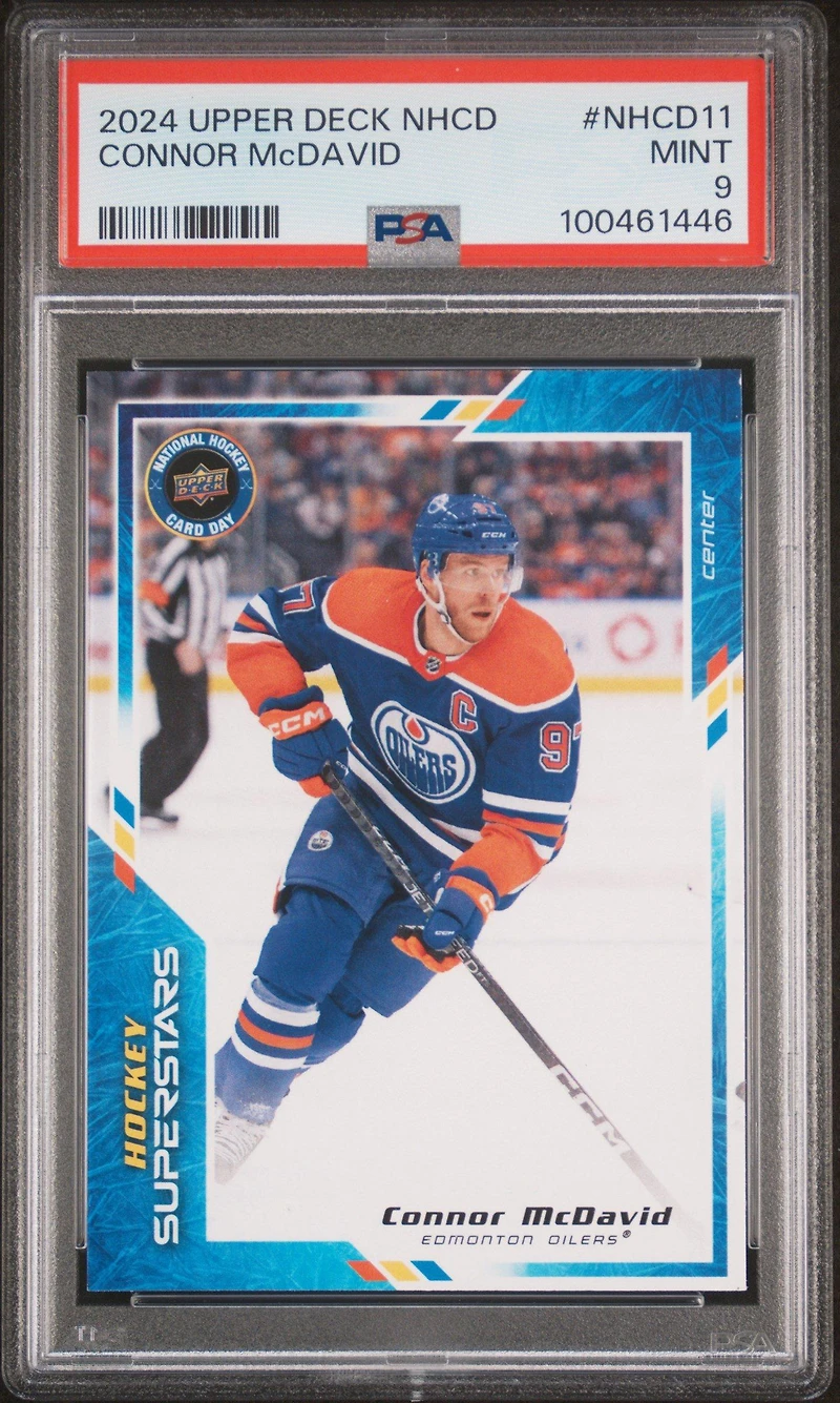 2024 Upper Deck National Hockey Card Day Nhcd11 Connor Mcdavid PSA 9