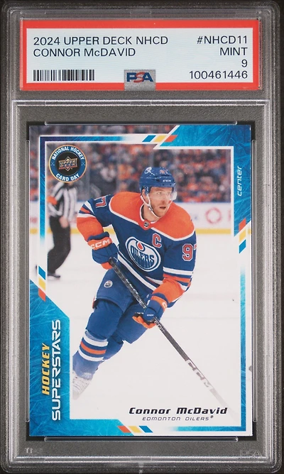 2024 Upper Deck National Hockey Card Day Nhcd11 Connor Mcdavid PSA 9