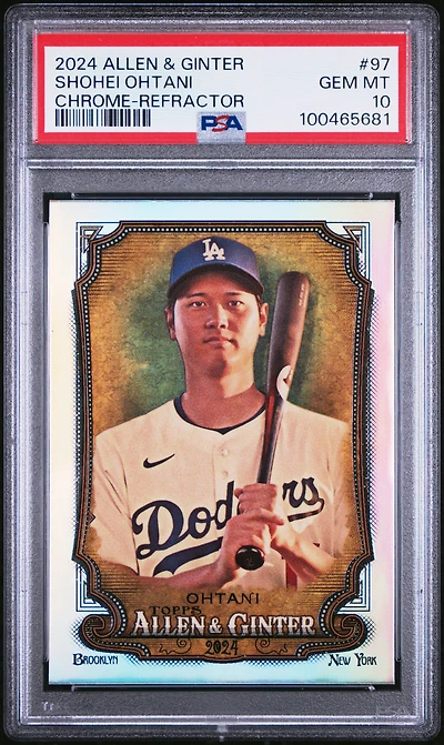 2024 Topps Allen & Ginter 97 Shohei Ohtani Chrome-refractor PSA 10