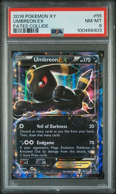 2016 Pokemon Xy Fates Collide 55 Umbreon Ex PSA