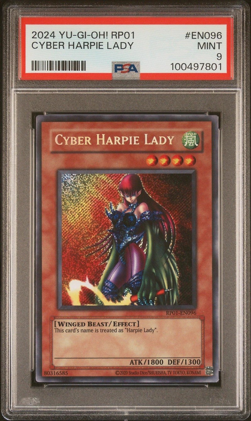 2024 Yu-gi-oh! Rp01-retro Pack En096 Cyber Harpie Lady PSA 9
