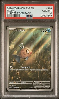 2024 Pokemon Ssp En-surging Sparks 198 Feebas Illustration Rare PSA