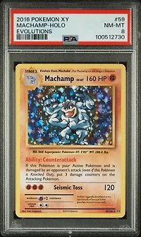2016 Pokemon Xy Evolutions 59 Machamp-holo PSA