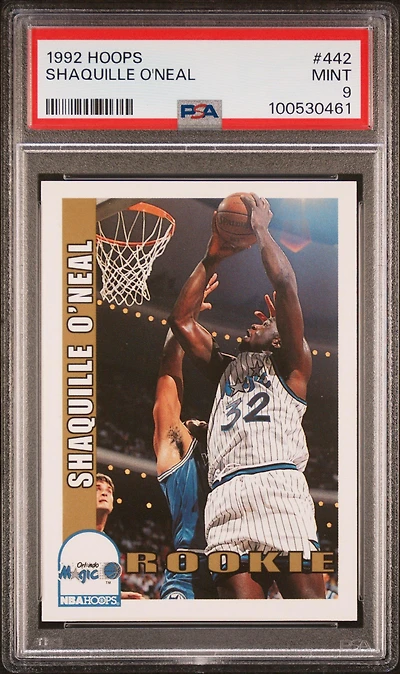 1992 Hoops 442 Shaquille O'neal PSA