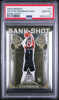 2023 Panini Mosaic Bank Shot 17 Victor Wembanyama PSA 10