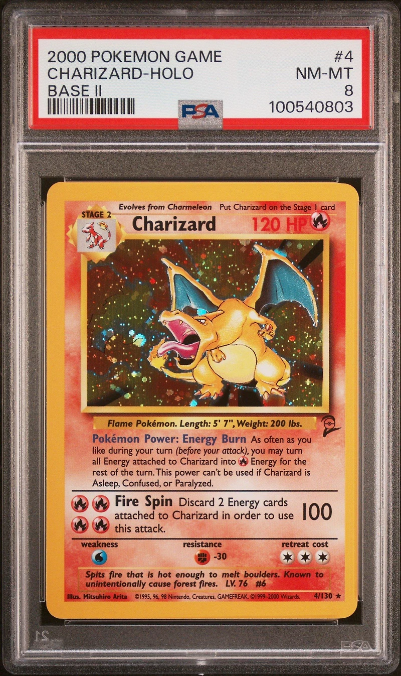 2000 Pokemon Game Base Ii 4 Charizard-holo PSA