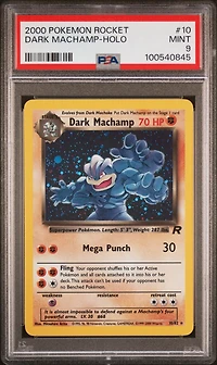 2000 Pokemon Rocket 10 Dark Machamp-holo PSA