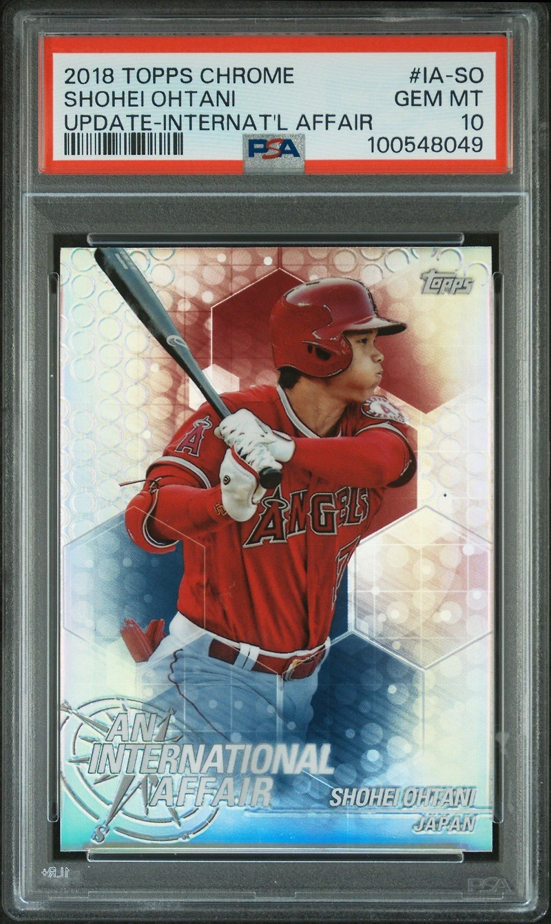 2018 Topps Chrome Update An International Affair Ia-so Shohei Ohtani PSA 10