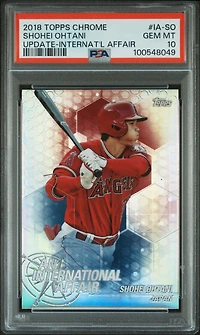 2018 Topps Chrome Update An International Affair Ia-so Shohei Ohtani PSA 10
