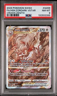 2023 Pokemon Sword And Shield Crown Zenith Gg56 Full Art/hisuian Zoroark Vstar PSA