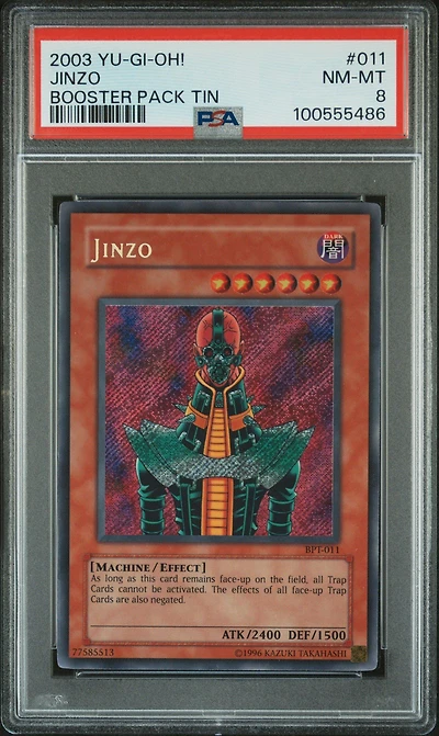 2003 Yu-gi-oh! Booster Pack Tin 011 Jinzo PSA