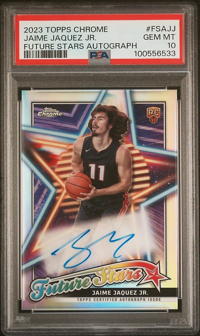 2023 Topps Chrome Future Stars Autographs Fsajj Jaime Jaquez Jr. PSA 10