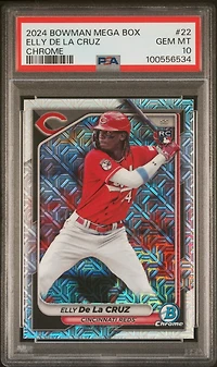 2024 Bowman Mega Box Chrome 22 Elly De La Cruz PSA 10