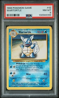 1999 Pokemon Game 42 Wartortle PSA