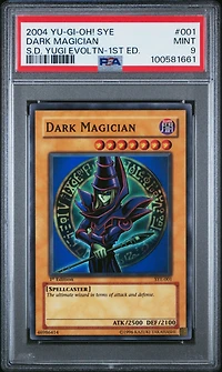 2004 Sye Yu-gi-oh! Starter Deck Yugi Evolution 001 Dark Magician 1st Edition PSA