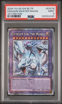 2024 Yu-gi-oh! Bltr-battles Of Legend: Terminal Revenge En118 Dragon Master Magia 1st Edition PSA 9
