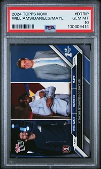 2024 Topps Now Dtrip Jayden Daniels\caleb Williams\drake Maye PSA