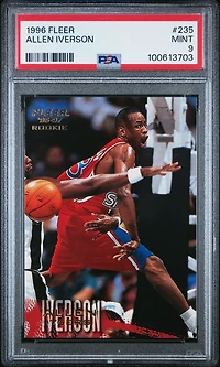 1996 Fleer 235 Allen Iverson PSA 9