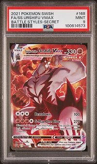 2021 Pokemon Sword & Shield Battle Styles Full Art/single Strike Urshifu Vmax Secret PSA