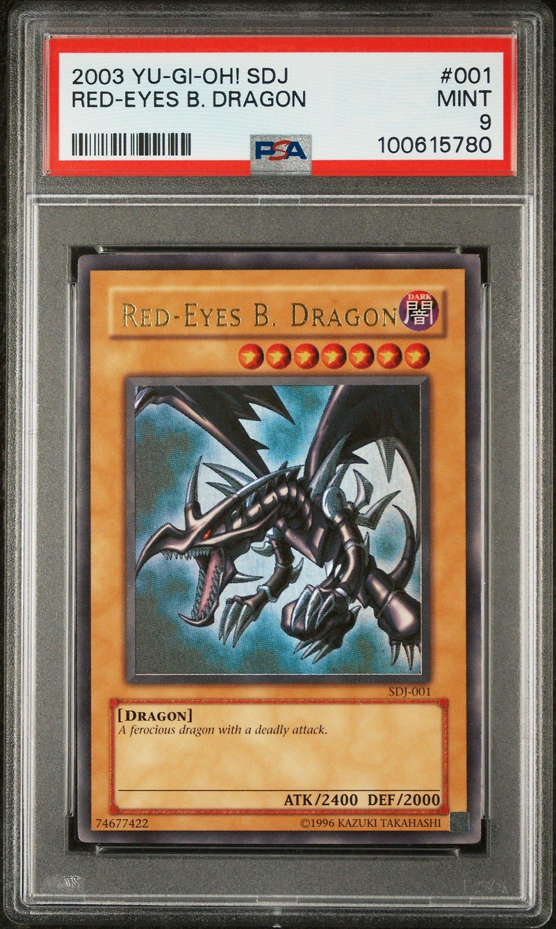 2003 Yu-gi-oh! Starter Deck: Joey 001 Red-eyes B. Dragon PSA