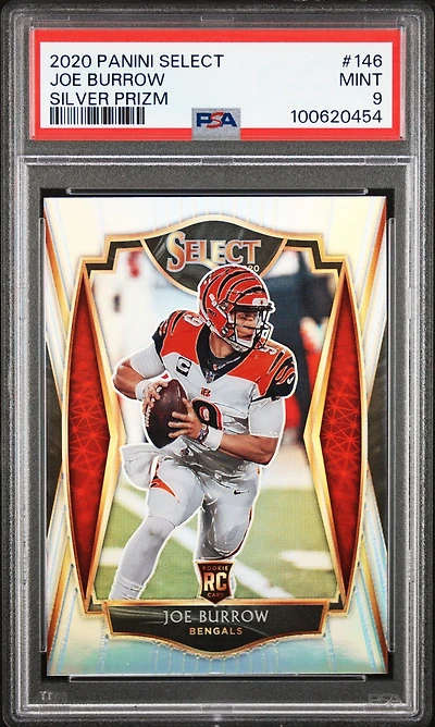 2020 Panini Select Joe Burrow Silver Prizm PSA
