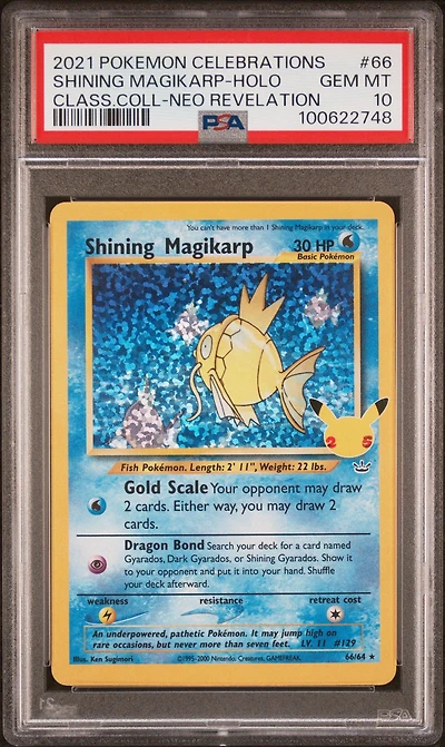 2021 Pokemon Celebrations Classic Collection 66 Shining Magikarp-holo PSA