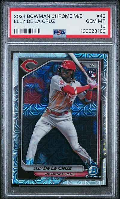 2024 Bowman Chrome Mega Box 42 Elly De La Cruz PSA 10
