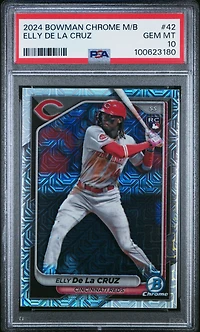 2024 Bowman Chrome Mega Box 42 Elly De La Cruz PSA 10
