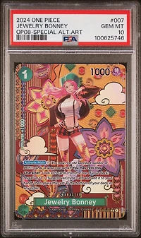 2024 One Piece Op08-two Legends 007 Jewelry Bonney Special Alternate Art PSA 10