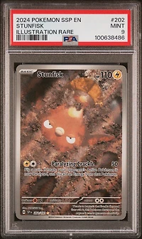 2024 Pokemon Ssp En-surging Sparks 202 Stunfisk Illustration Rare PSA