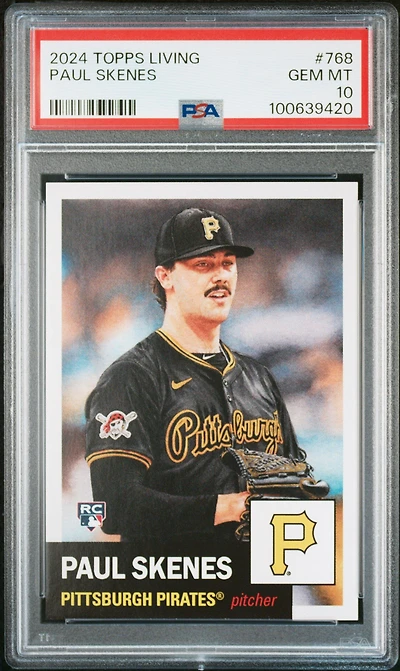 2024 Topps Living 768 Paul Skenes PSA 10