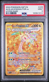 2024 Pokemon Ssp En-surging Sparks 248 Alolan Exeggutor Ex Hyper Rare PSA