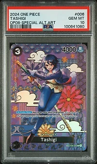 2024 One Piece Two Legends 006 Tashigi Special Alternate Art PSA 10
