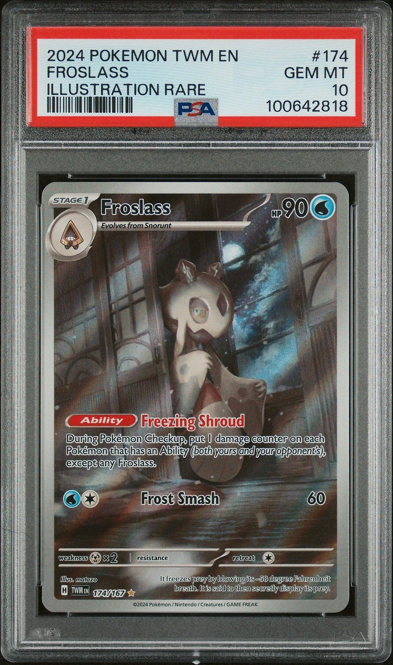 2024 Pokemon Twm En-twilight Masquerade 174 Froslass Illustration Rare PSA