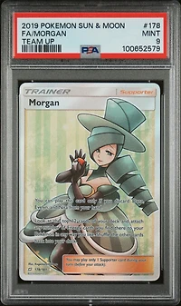 2019 Pokemon Sun & Moon Team Up 178 Full Art/morgan PSA