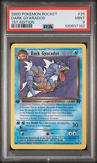 2000 Pokemon Rocket 25 Dark Gyarados 1st Edition PSA