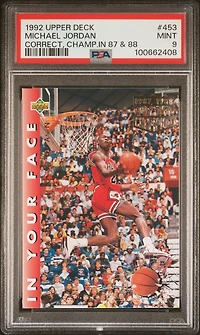 1992 Upper Deck 453 Michael Jordan Correct