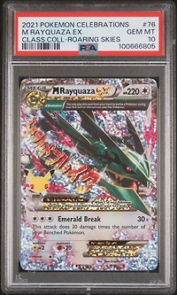 2021 Pokemon Celebrations Classic Collection 76 M Rayquaza Ex PSA