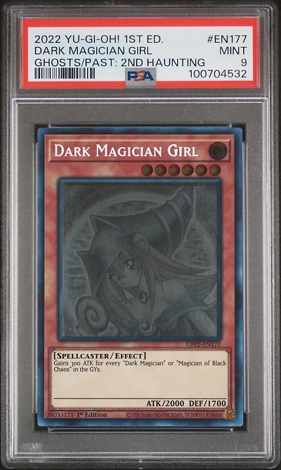 2022 Yu-gi-oh! Gfp2-ghosts From The Past: The 2nd Haunting En177 Dark Magician Girl 1st Edition PSA