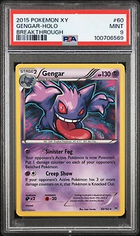 2015 Pokemon Xy Breakthrough 60 Gengar-holo PSA