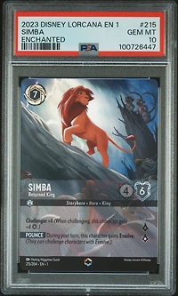 2023 Disney Lorcana En 1-the First Chapter Simba