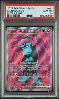 2024 Pokemon Sfa En-shrouded Fable 083 Munkidori Ex Ultra Rare PSA 10
