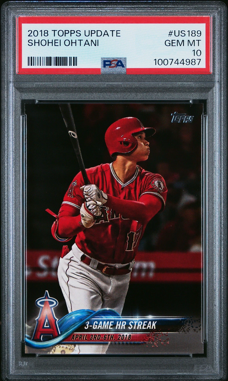 2018 Topps Update Us189 Shohei Ohtani PSA