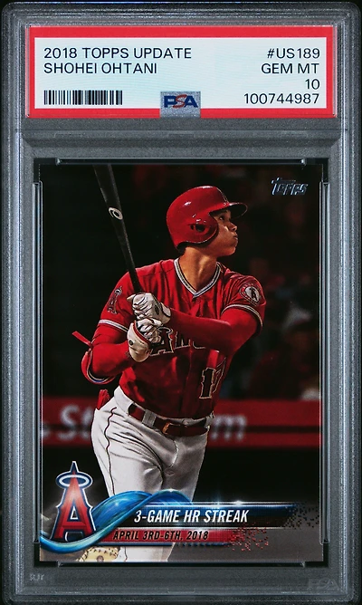 2018 Topps Update Us189 Shohei Ohtani PSA