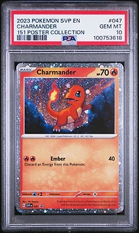 2023 Pokemon Svp En-sv Black Star Promo 047 Charmander 151 Poster Collection PSA