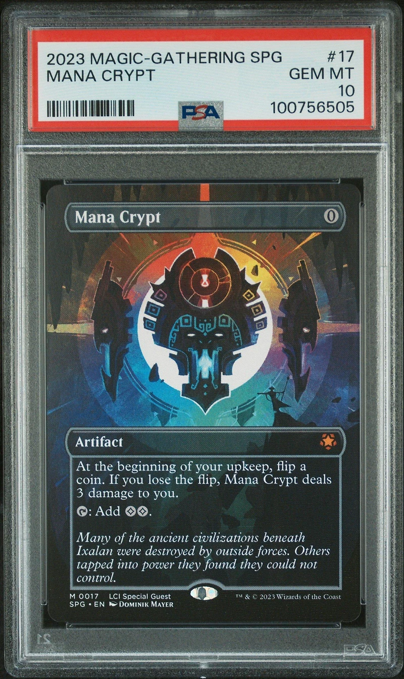 2023 Magic The Gathering The Lost Caverns Of Ixalan: Special Guests 17 Mana Crypt Borderless PSA 10