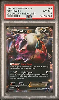 2013 Pokemon Black & White Legendary Treasures 88 Darkrai Ex PSA
