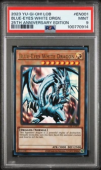 2023 Yu-gi-oh! Legend Of Blue Eyes White Dragon 25th Anniversary Edition En001 Blue-eyes White Dragon PSA 9