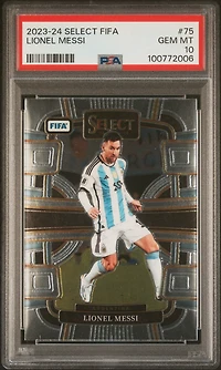 2023-24 Panini Select Fifa 75 Lionel Messi PSA 10